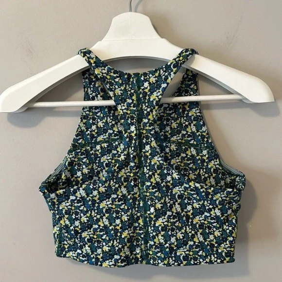 Outdoor Voices Floral Tech Sweat Move Free Crop Top - Picture 6 of 10